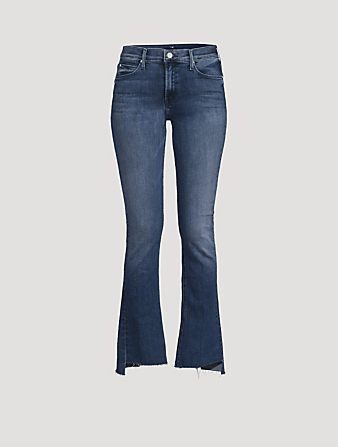 The Runaway Step Fray Flare Jeans