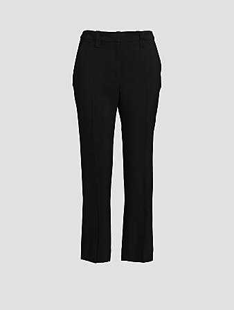 Cropped Flare Trousers