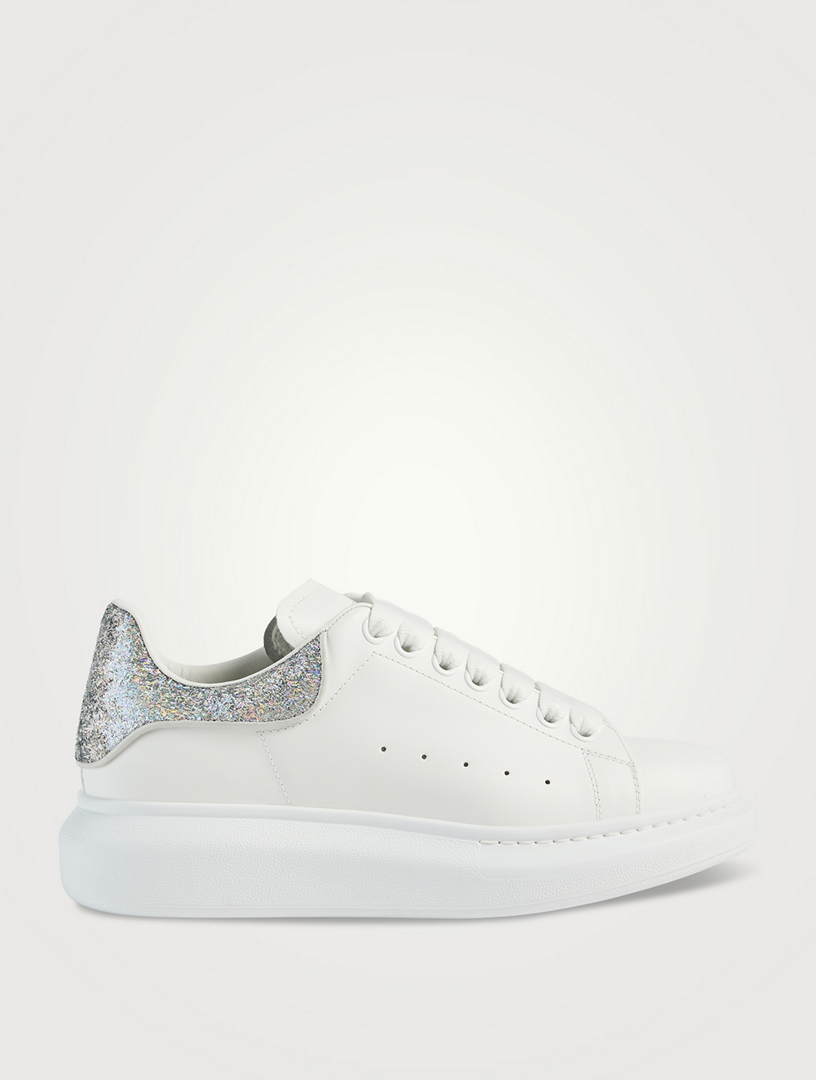 ALEXANDER MCQUEEN Oversized Glitter Leather Sneakers Holt Renfrew Canada