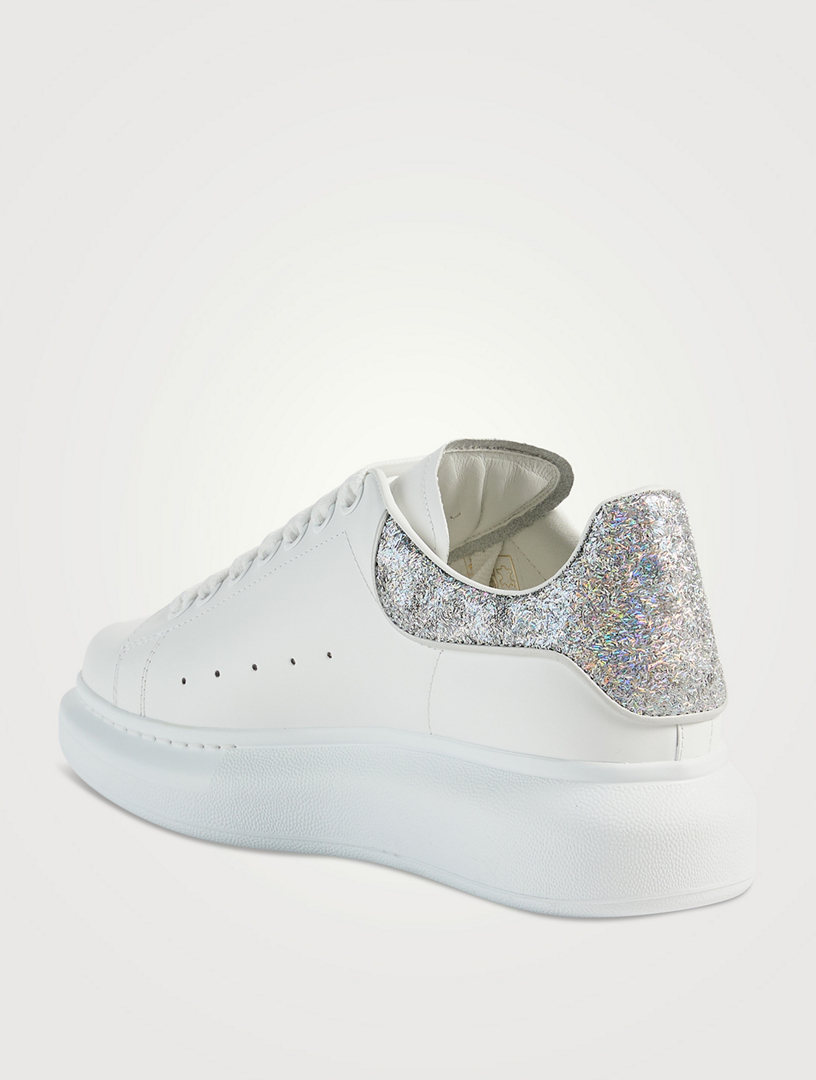 ALEXANDER MCQUEEN Oversized Glitter Leather Sneakers Holt Renfrew Canada