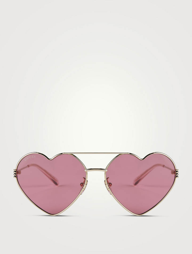 GUCCI Heart Sunglasses | Holt Renfrew Canada