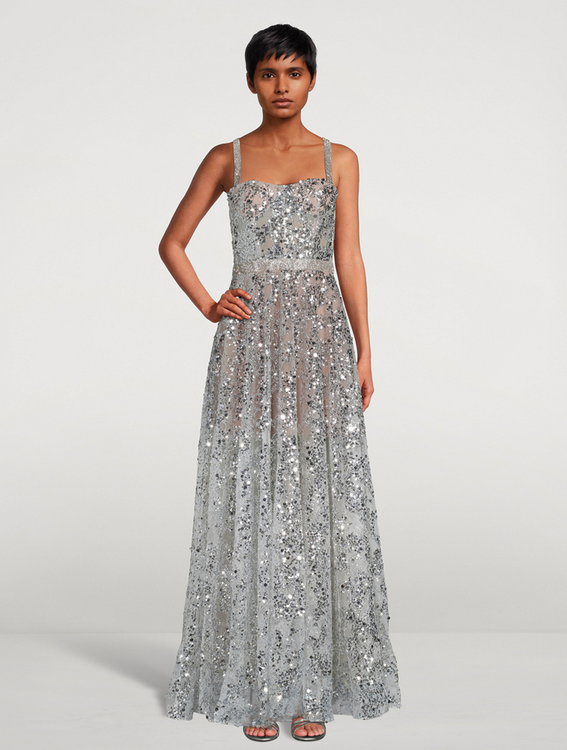 BRONX AND BANCO Midnight Embellished Gown | Holt Renfrew Canada