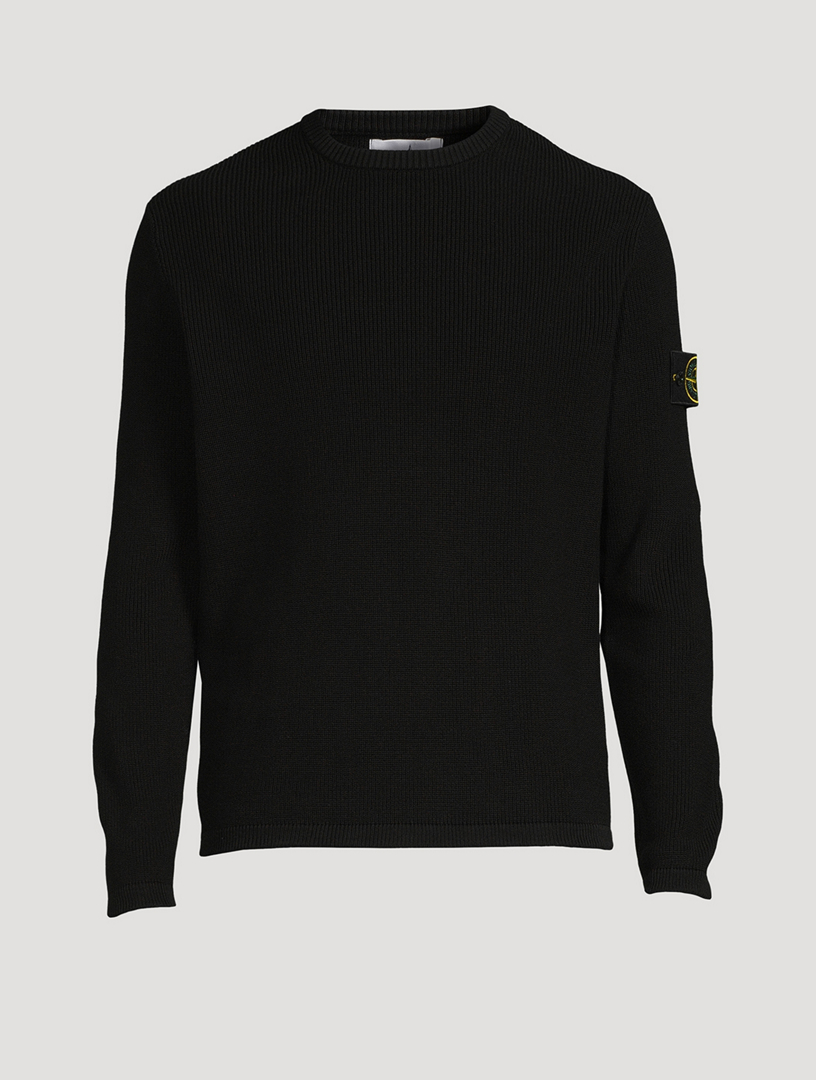 STONE ISLAND COTTON CABLE SWEATER-