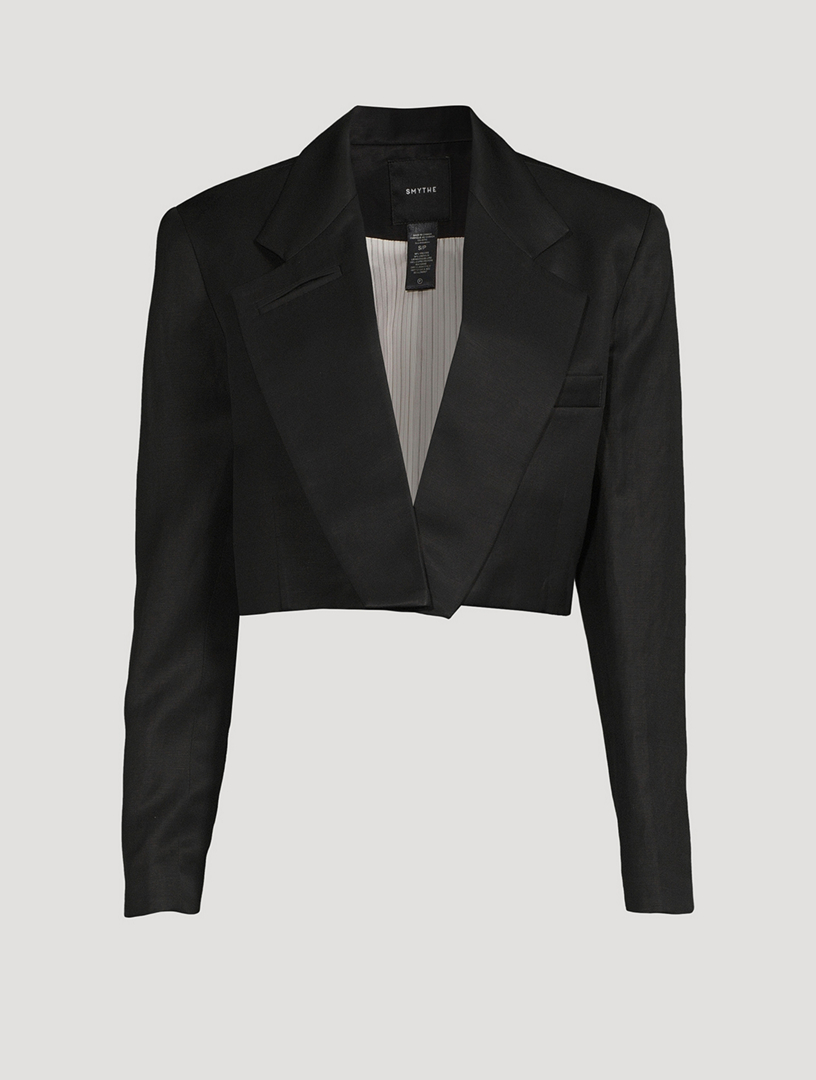 SMYTHE Cropped Blazer | Holt Renfrew Canada