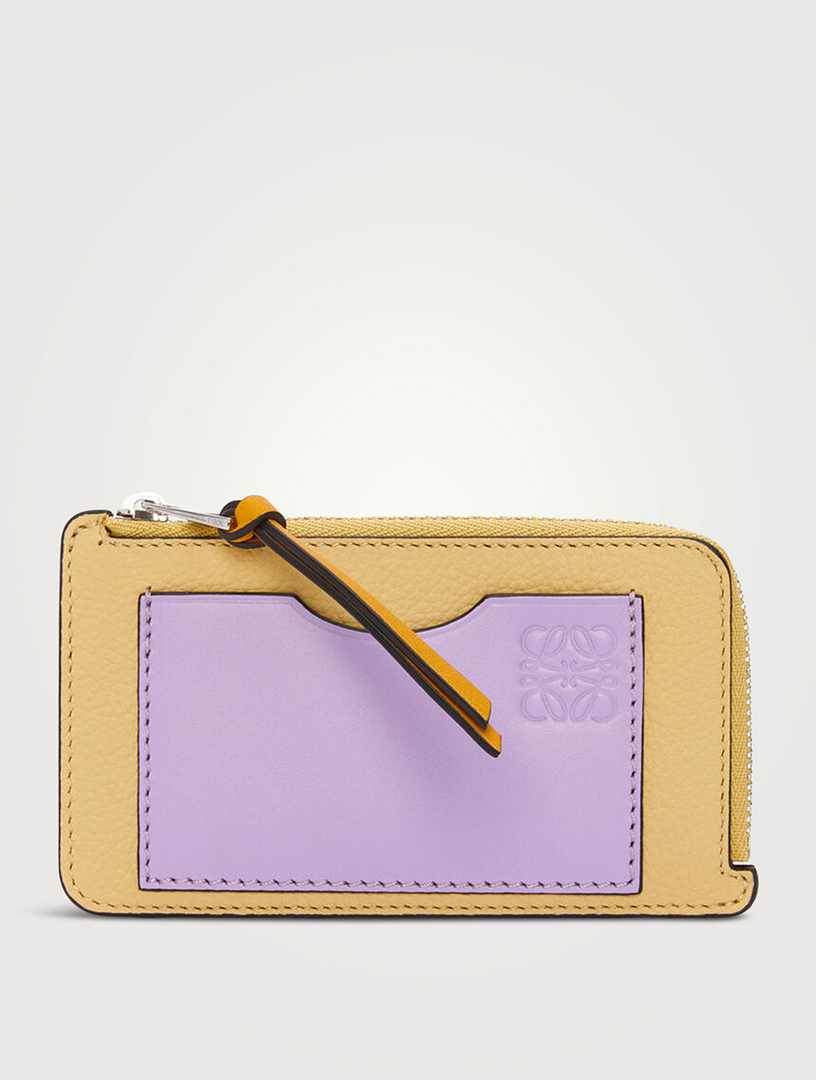 Porte-cartes en cuir avec pochette pour pièces de monnaie