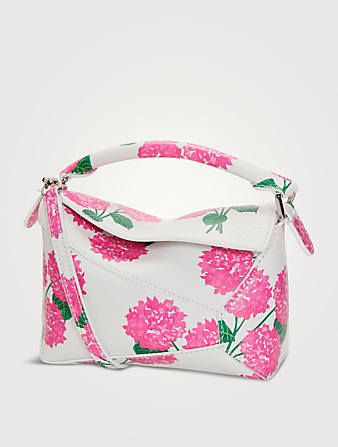 Mini sac en cuir Puzzle Edge à motif floral