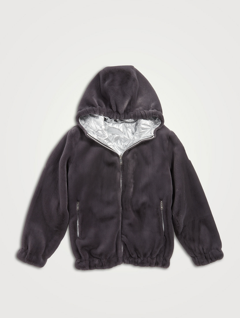 Moose Knuckles Kids Simcoe Reversible Bunny Jacket in Black