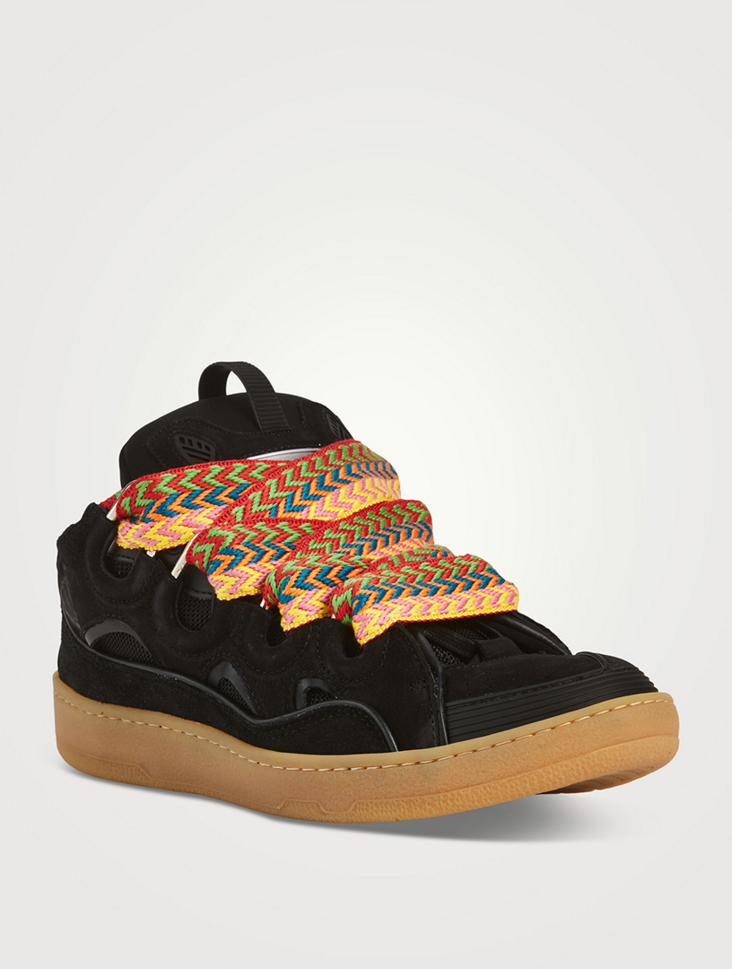 LANVIN Curb Leather Sneakers | Holt Renfrew