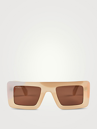 OFF-WHITE Seattle Square Sunglasses  Beige