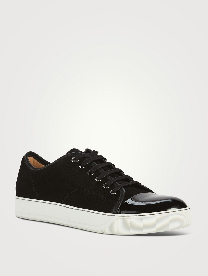 LANVIN DBB1 Suede And Leather Sneakers | Holt Renfrew Canada