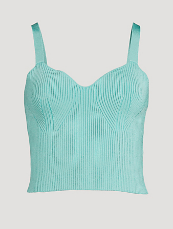 Ribbed Sweetheart Bralette Camisole