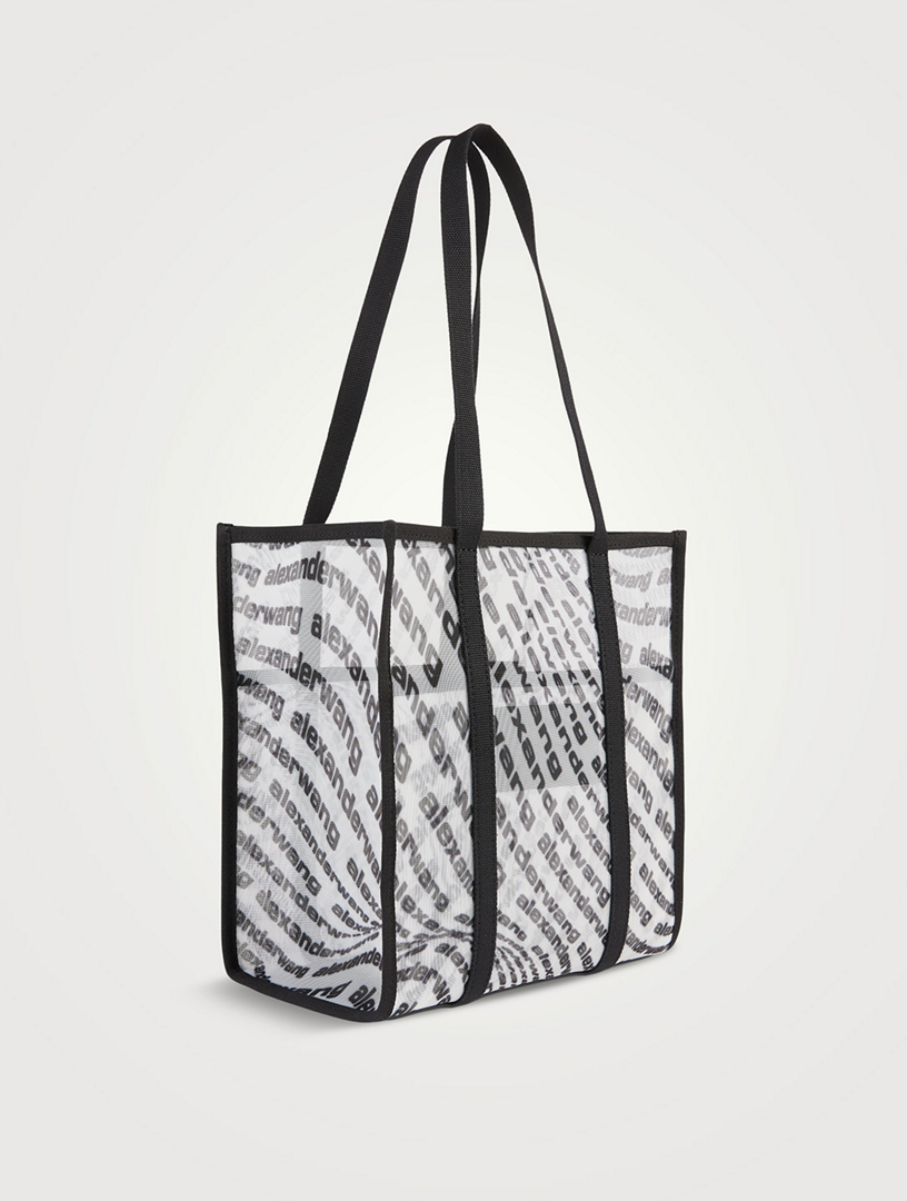 ALEXANDER WANG Small The Freeze Logo Mesh Tote Bag | Holt Renfrew Canada