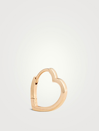 Petit anneau Antifer en cœur en or rose 18 ct