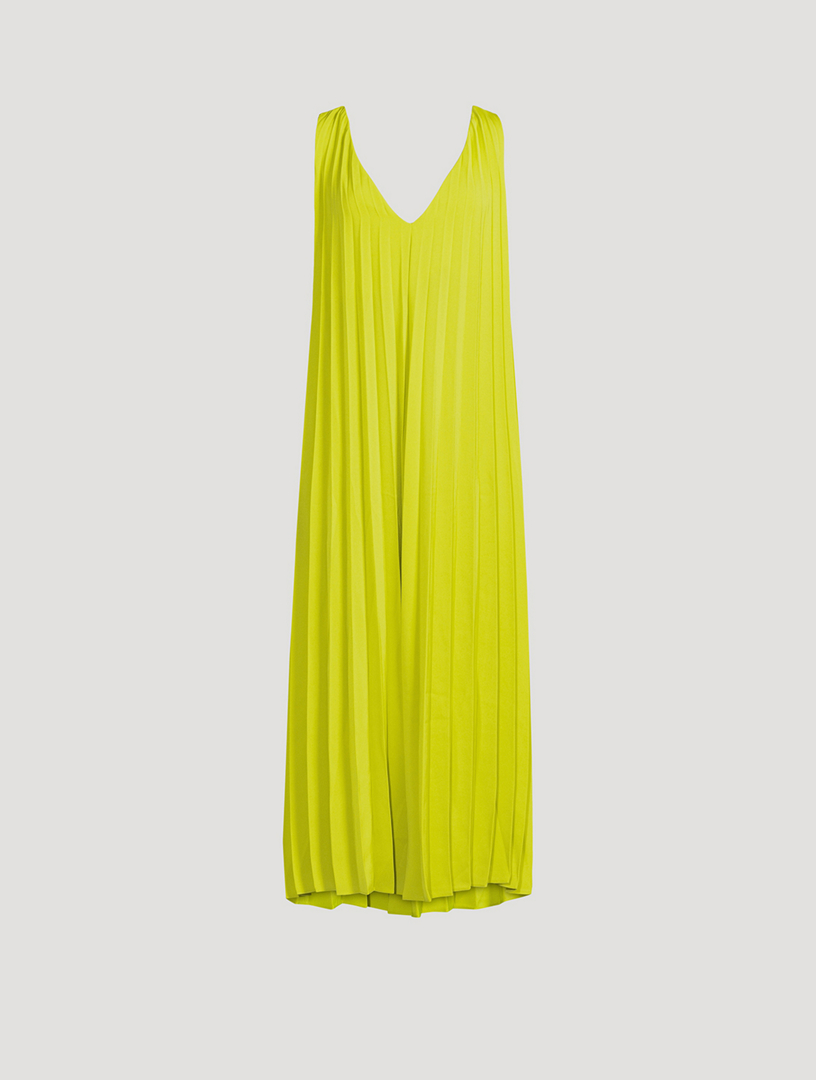 PLEATED CAMISOLE DRESS