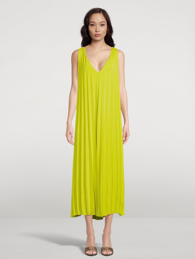 Annico Pleated Maxi Dress