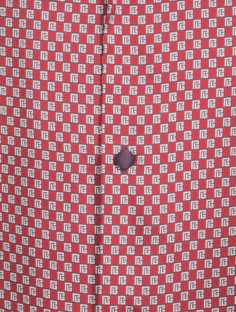 Short-Sleeve Shirt Mini Monogram Print
