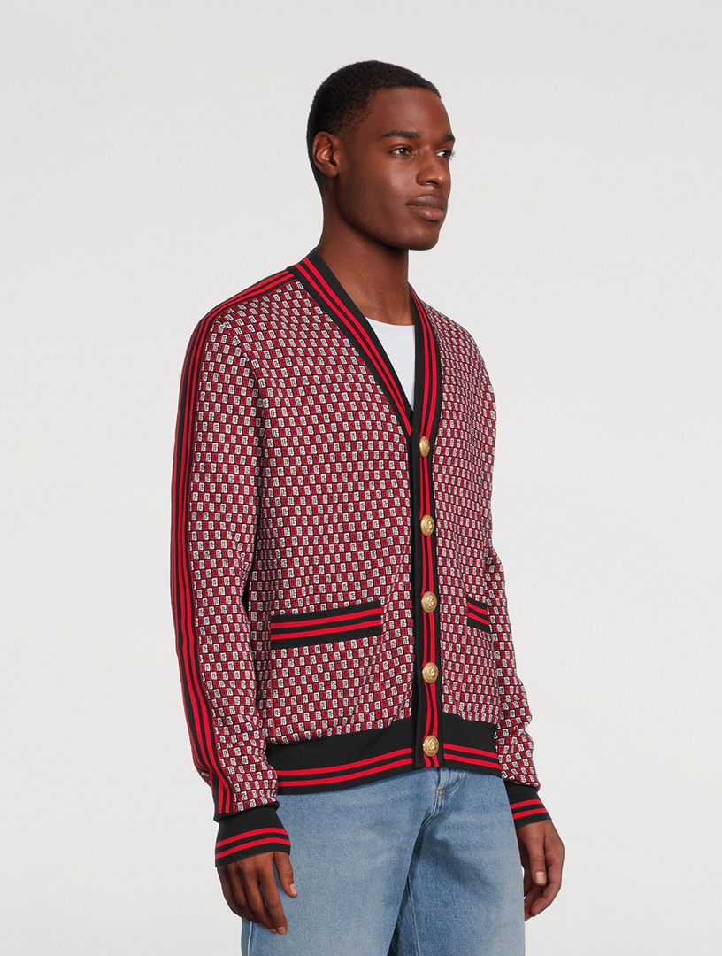 Monogram Wool Cardigan