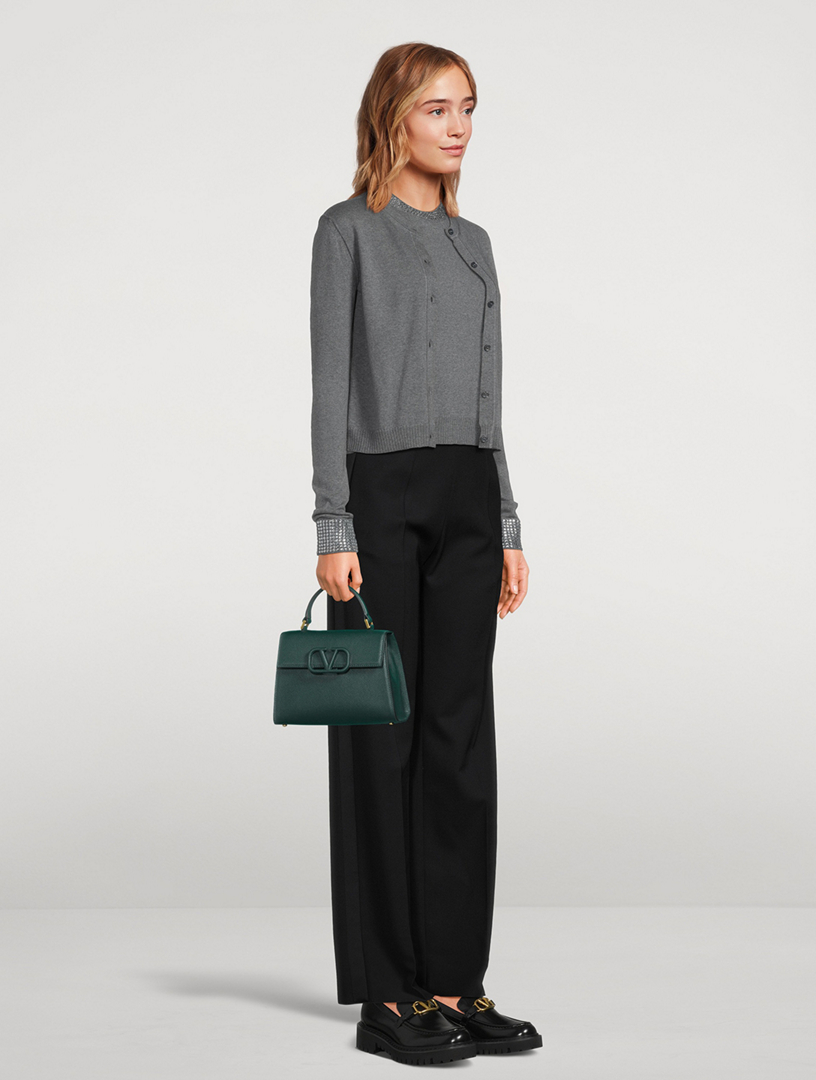Small VSling Leather Satchel