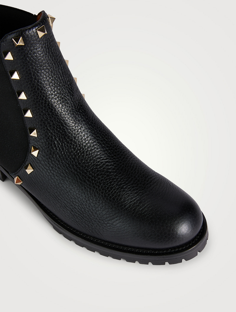 Velkommen ægtefælle Diskant VALENTINO GARAVANI Rockstud Leather Chelsea Boots | Holt Renfrew