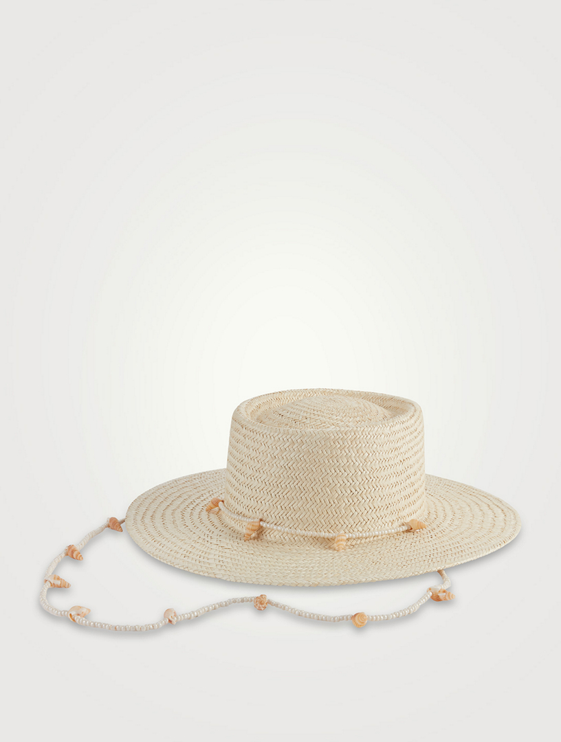 LACK OF COLOR Seashells Boater Hat Holt Renfrew Canada