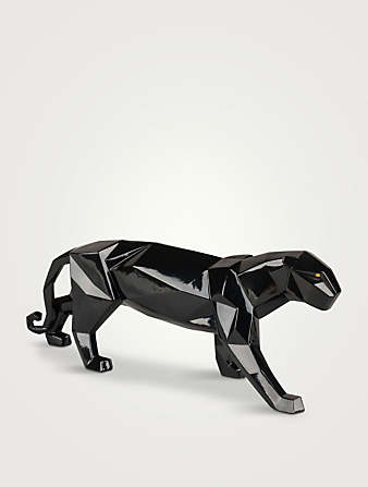 Glazed Panther Figurine
