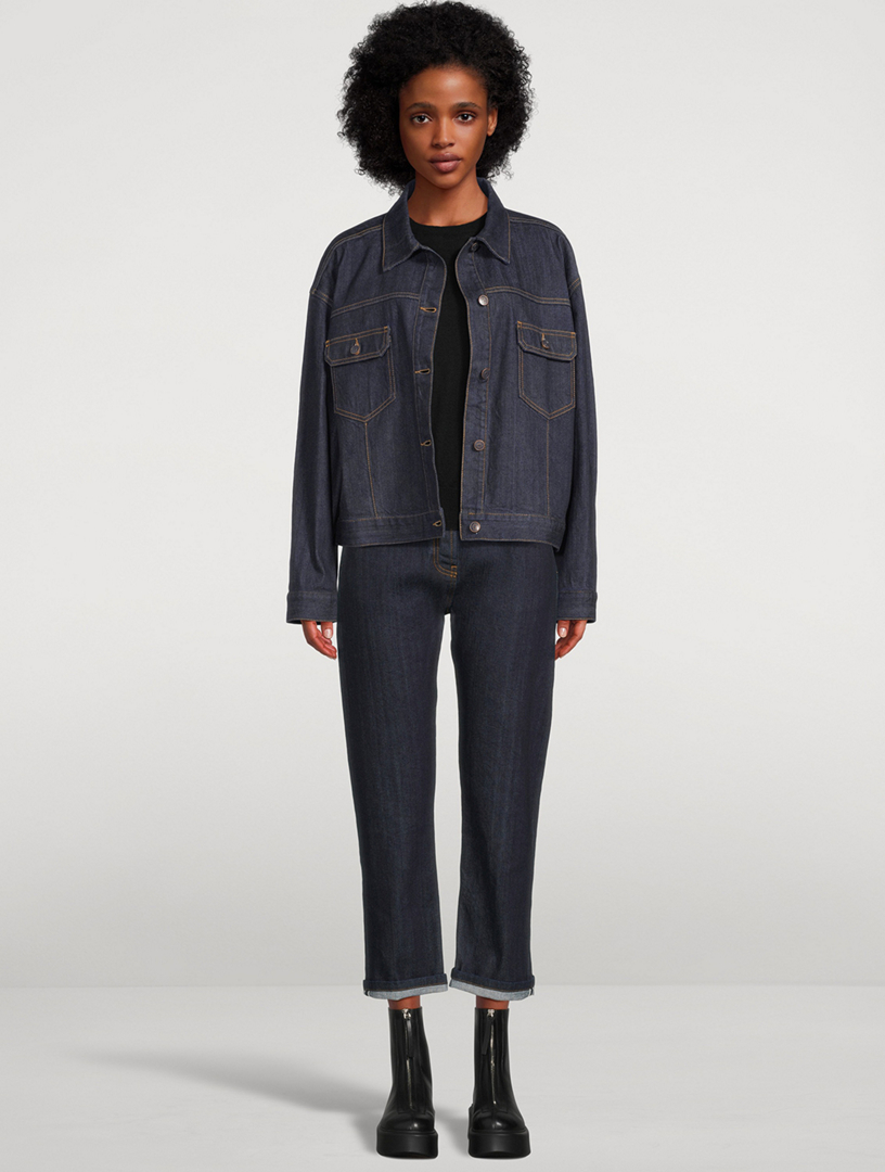 【国内発送】THE ROW ジャケット Ness oversized denim jacket THE ROW Ness oversized denim jacket | NET-A-PORTER