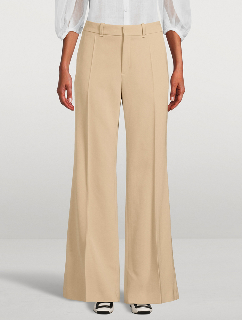 Wool Wide-Leg Pants