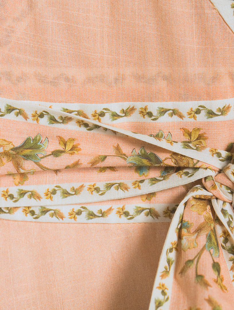 Chintz Wrap Mini Dress