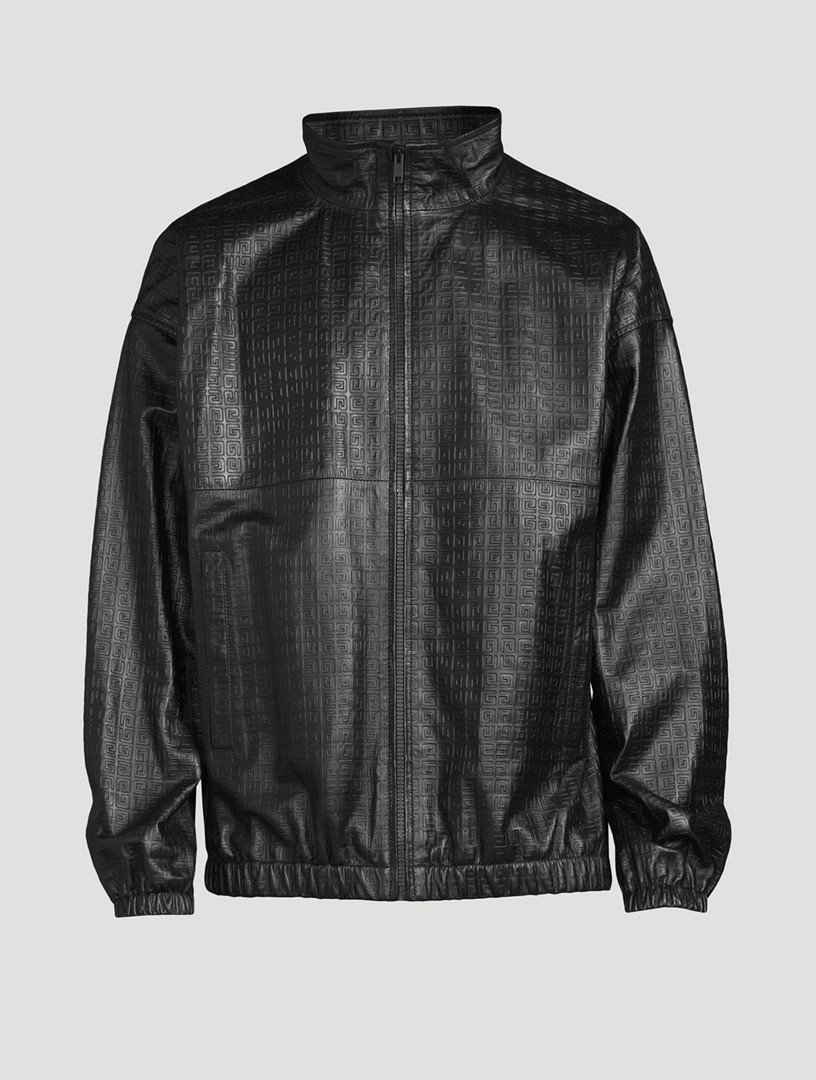 GIVENCHY 4G Leather Track Jacket | Holt Renfrew