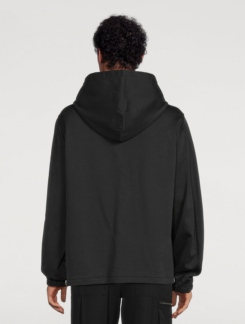 JIL SANDER Nylon And Cotton Hoodie | Holt Renfrew