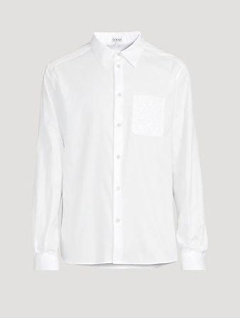 Cotton Shirt With Anagram Pocket