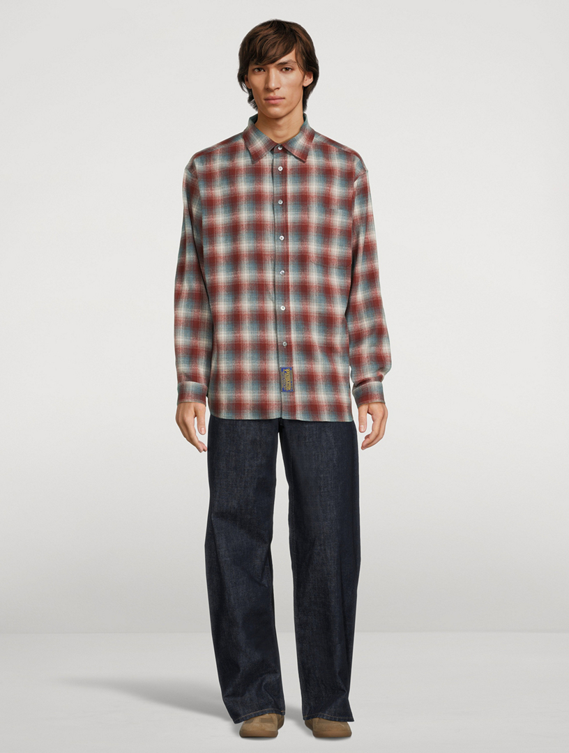 Chemise Homme Pendleton à Carreaux - Coton 100% - Manches Longues - Taille L - Occasion Très Bon état