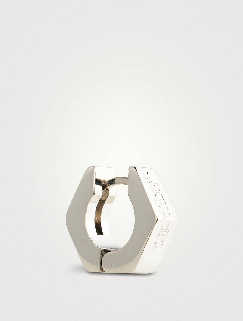 ANTIDOTE BUYERS CLUB - ENGRAVED HOOP EARRING (SINGLE