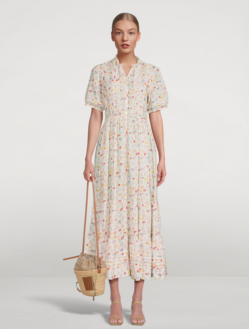 DÔEN Hathaway Voile Shirt Dress In Floral Print | Holt Renfrew Canada