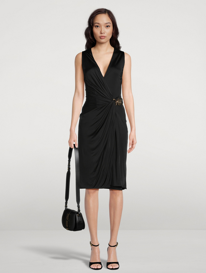versace medusa 95 midi dress Versace  Medusa '95 midi dress in black (17319)