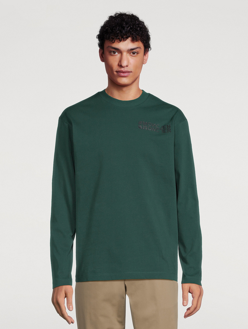 Cotton Logo Long-Sleeve T-Shirt