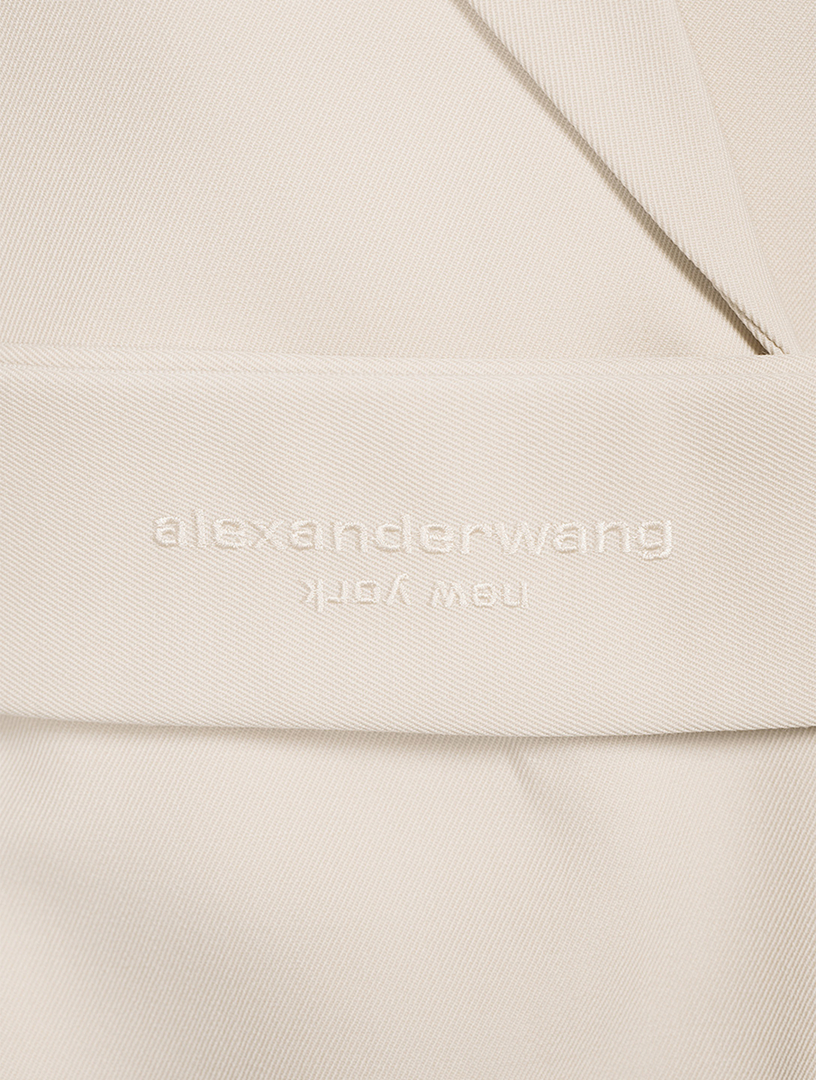 国内品切れ間近！希少【alexanderwang】sleeveless blazer dress BELTED BLAZER DRESS IN WOOL TAILORING in BLACK | alexanderwang®