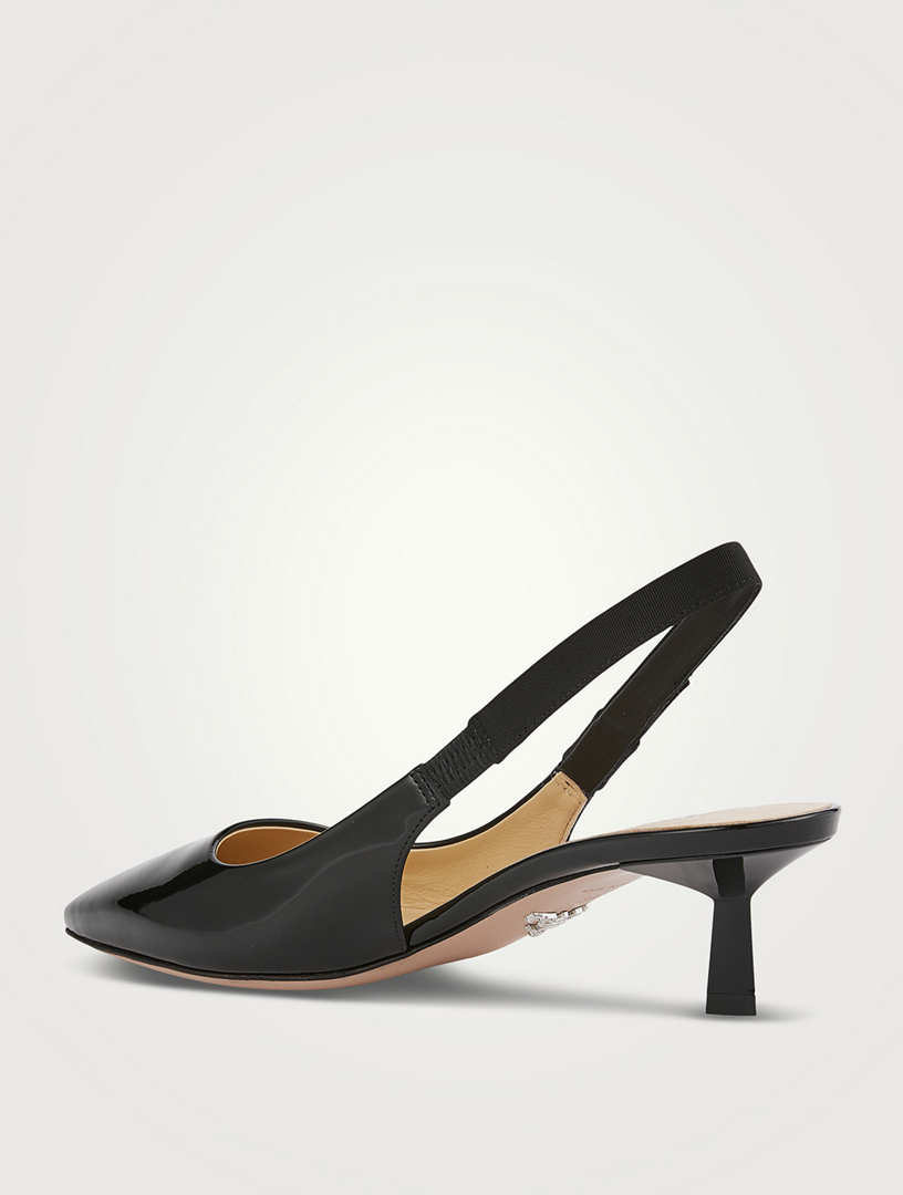 PRADA Patent Leather Slingback Pumps | Holt Renfrew Canada