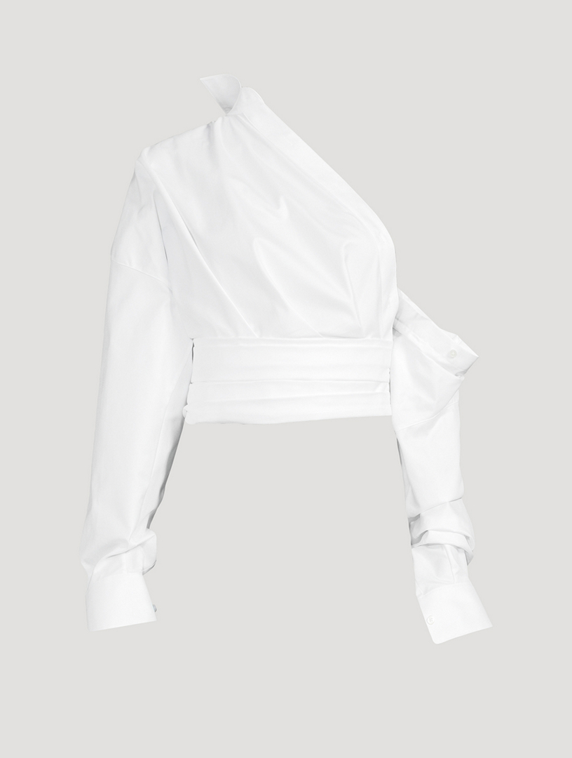 Asymmetric Wrapped Shirt