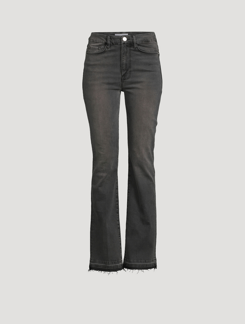 Cut Off Waist Mini Boot Slit Jeans - FRAME, Luxury Designer Fashion