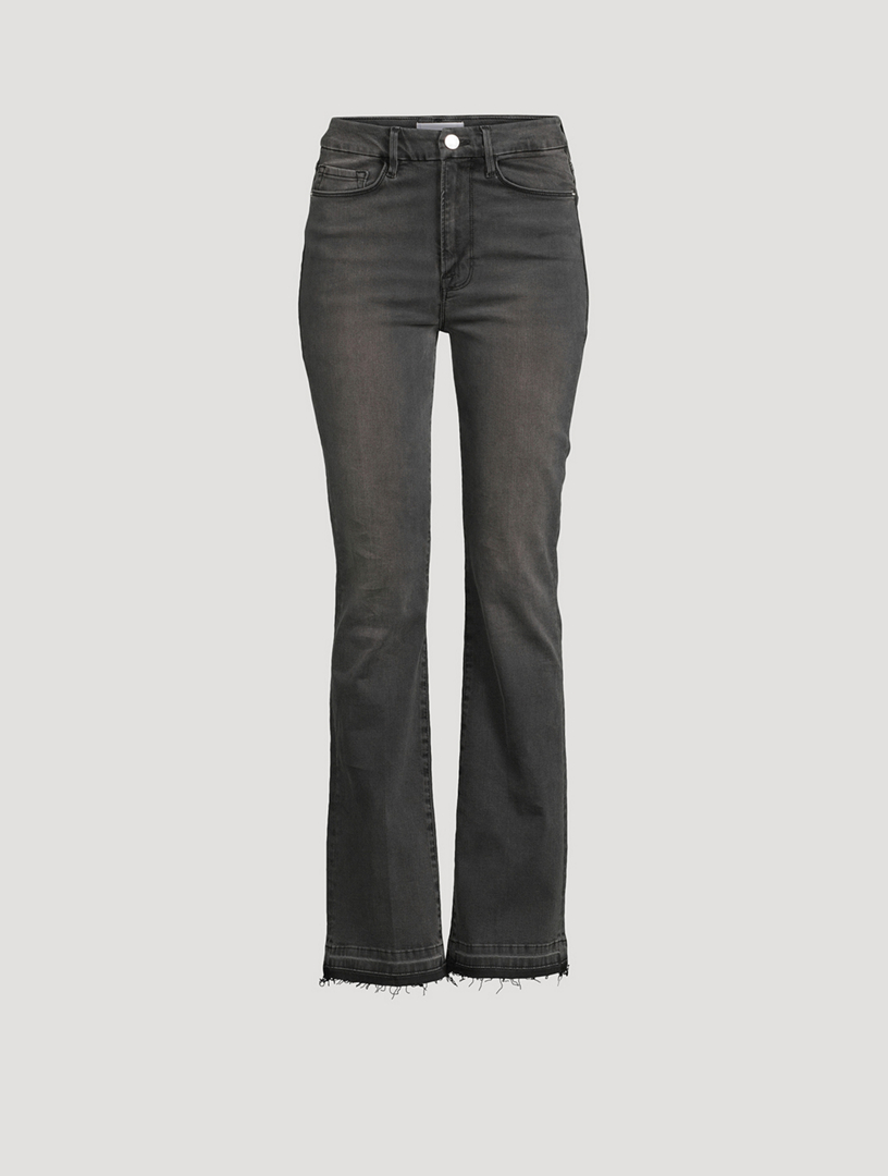 Super High Waisted Black Bootcut Jeans