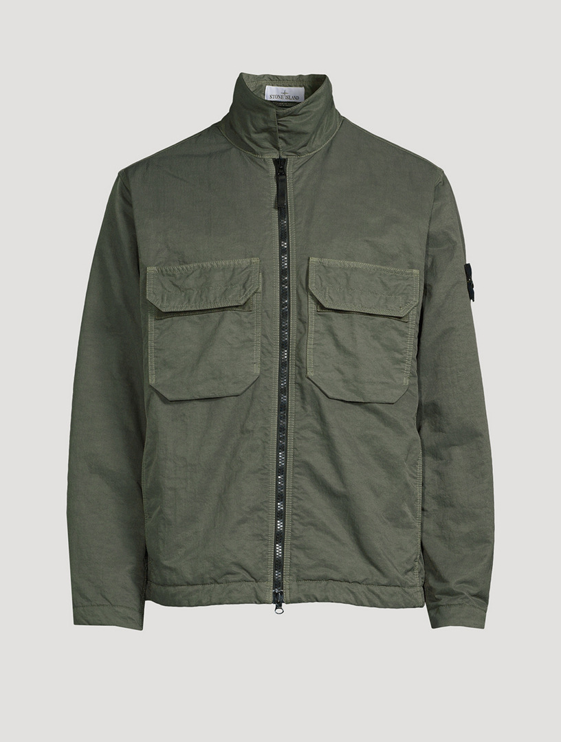 ジャケット・アウター stone  twill shirt jacket STONE ISLAND Nylon Twill Shirt Jacket | Holt Renfrew