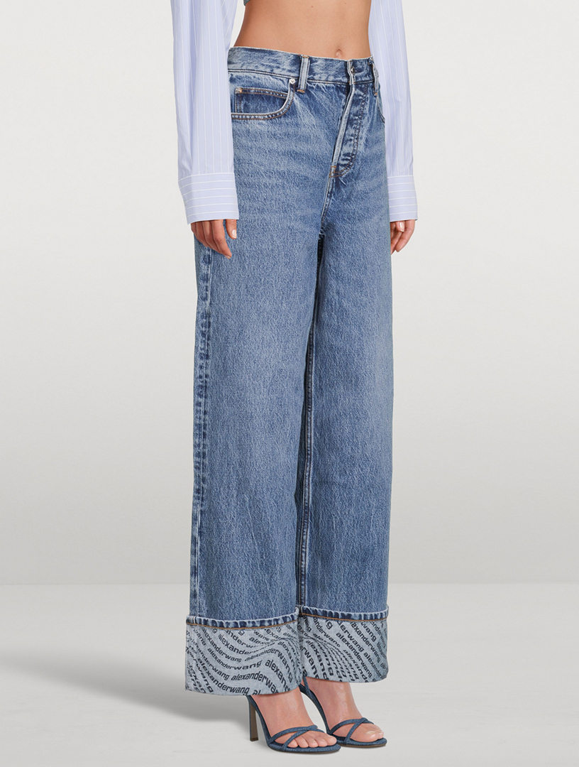 Womens Alexander Wang blue Denim Culottes