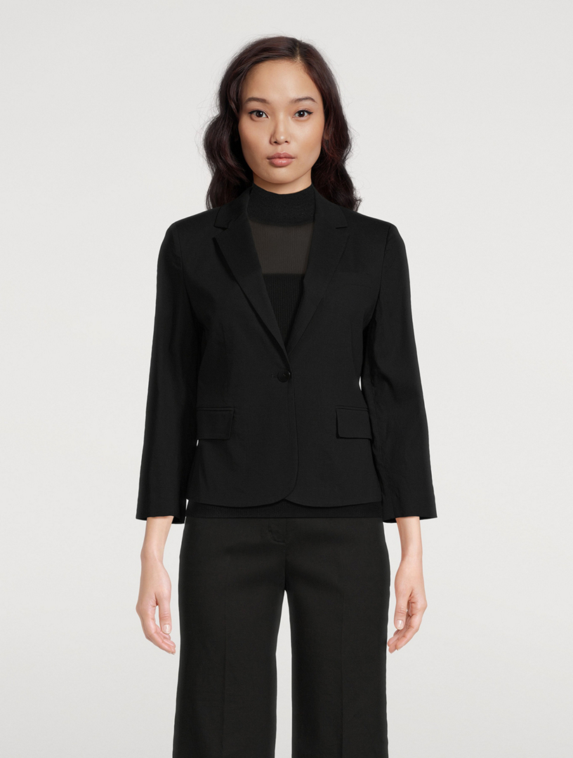 THEORY Good Linen Shrunken Blazer | Holt Renfrew Canada