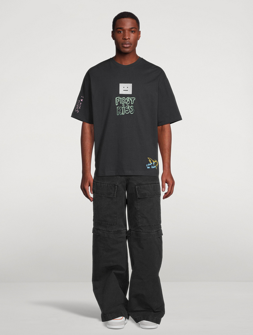 Acne Studios☆EXFORD SCRIBBLE FACE Tシャツ ACNE STUDIOS Exford Face Scribble T-Shirt | Holt Renfrew