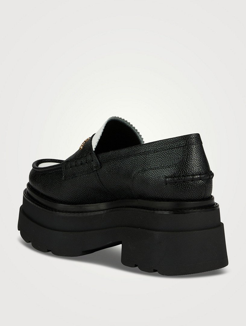 【Alexander Wang】Carter Platform ローファー ブーツ Black alexanderwang アレキサンダーワング CARTER レザー