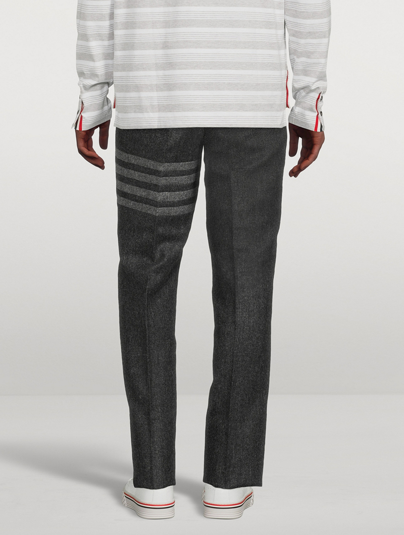 THOM BROWNE Wool Donegal Tweed Pants | Holt Renfrew