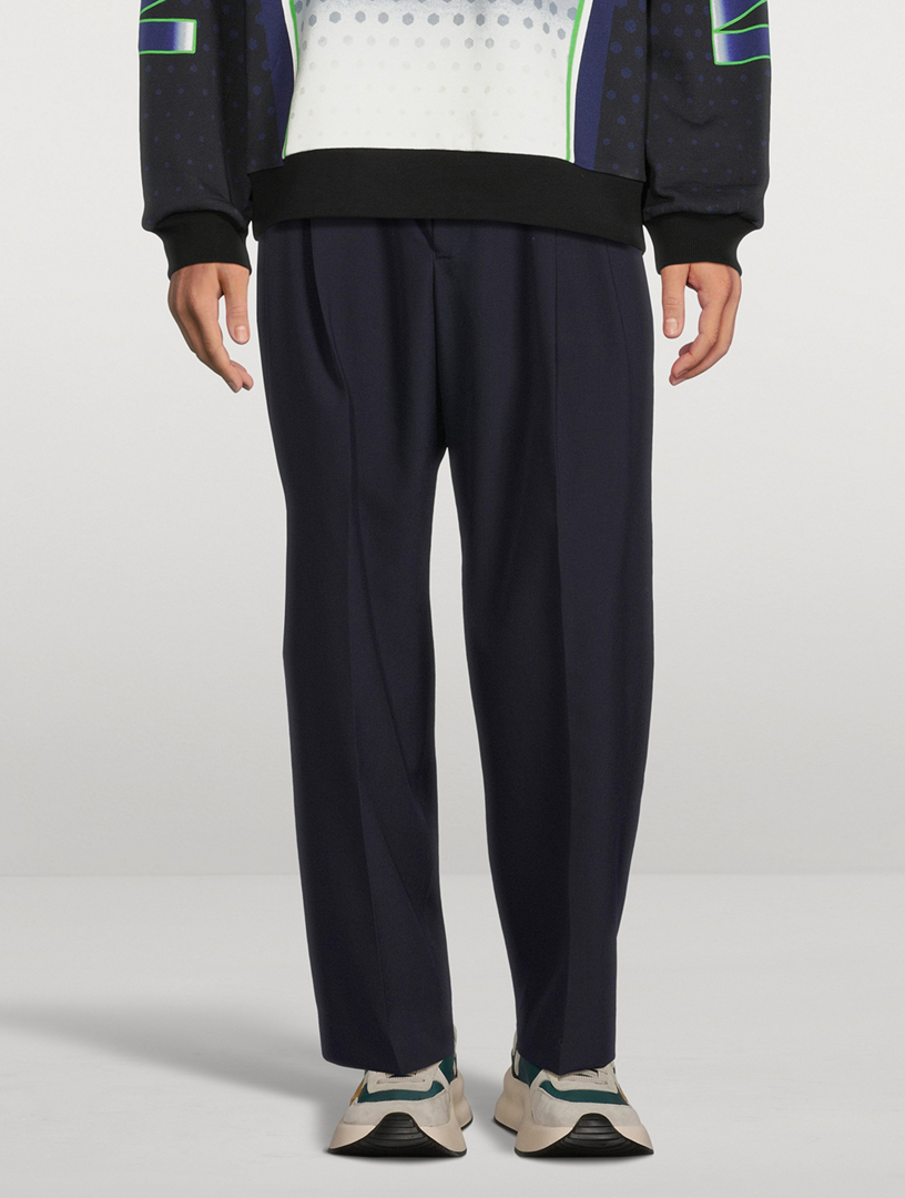 DRIES VAN NOTEN Phoenix Wool Tapered Pants | Holt Renfrew