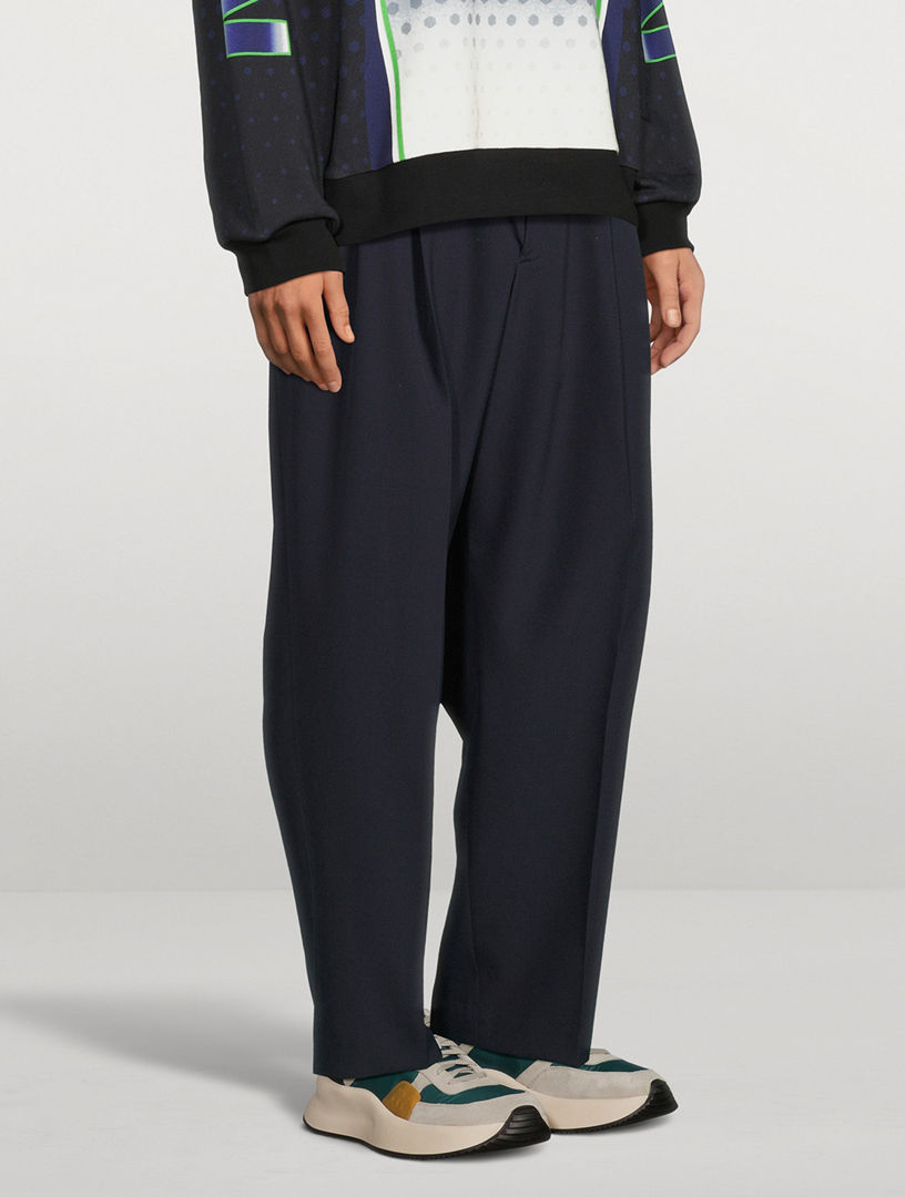 DRIES VAN NOTEN Phoenix Wool Tapered Pants | Holt Renfrew