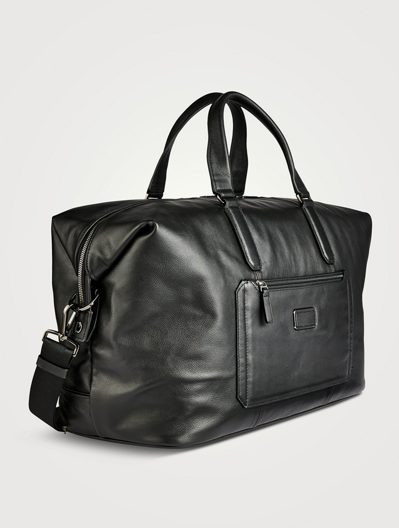 Tumi cheap leather duffle